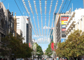 Улица в Мельбурне, Австралия – фотографии Австралии