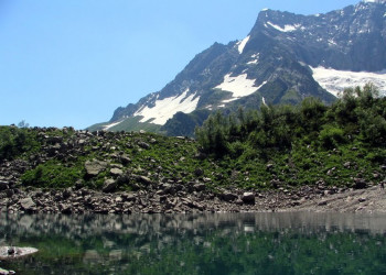 Озеро в Домбае, Россия – фотографии России