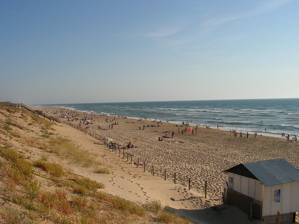 Пляж в Мимизан, Франция – фотографии Франции