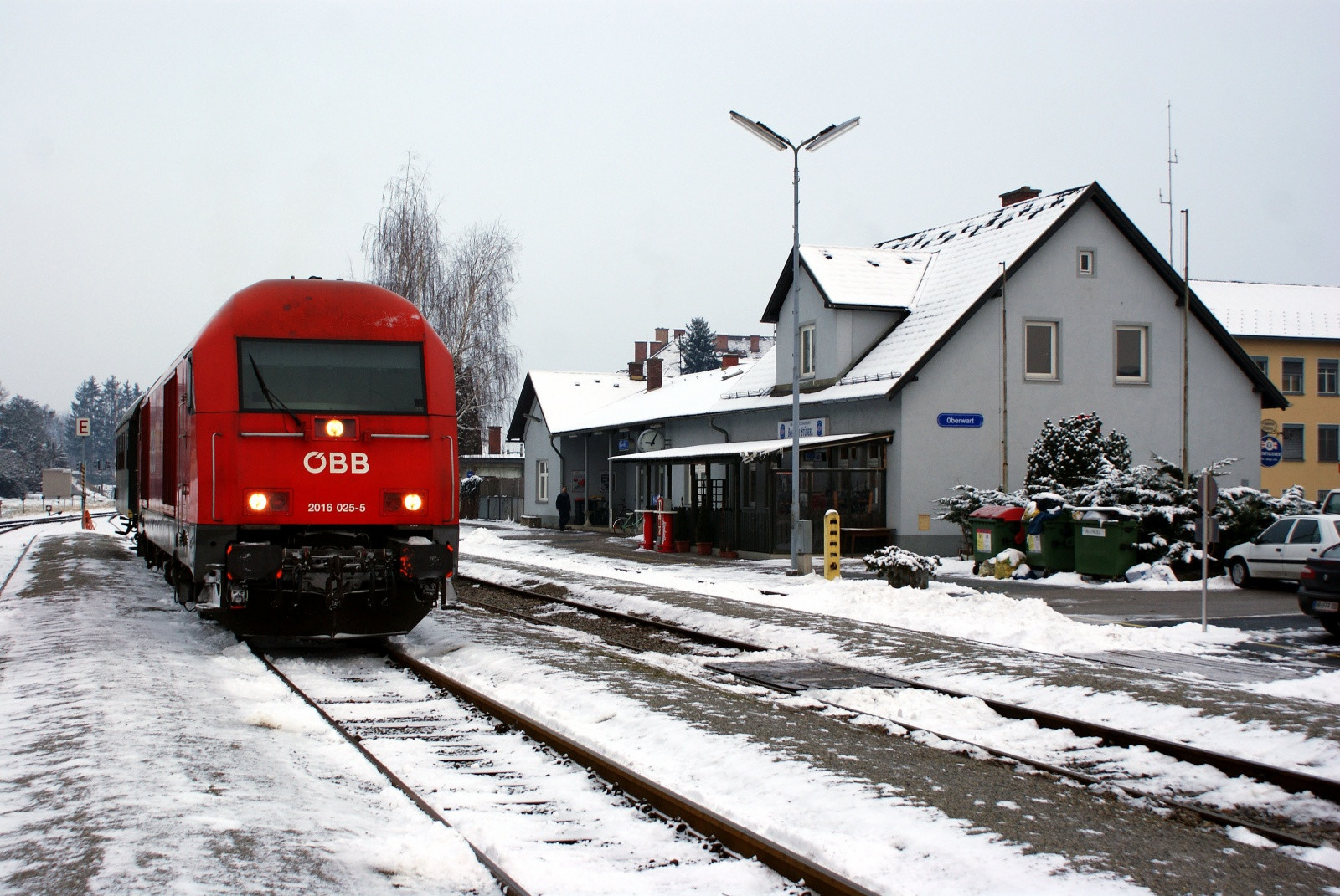 Вокзал в городке Оберварт – фотографии Австрии