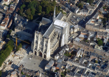 Панорамный вид в Амьене, Франция – фотографии Франции