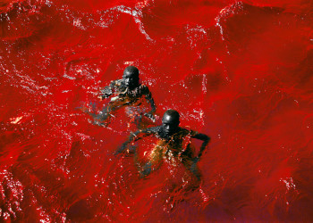 Сенегальское розовое озеро – фотографии Сенегала