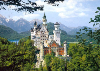 Замок Нойшванштайн (Neuschwanstein Castle), Германия – фотографии Германии