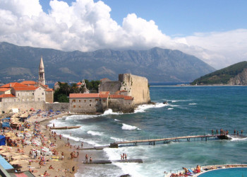 Пляж в Будва, Черногория. Фото 21 – фотографии Черногории