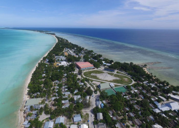 Часть острова Науру с высоты. – фотографии Науру