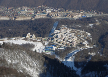 Вид с Горной Карусели на Нижний и Верхний Горки Город – фотографии России