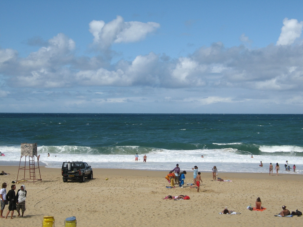 Люди на пляже в Оссегоре, Франция. Фото 1 – фотографии Франции