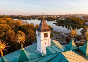 Вид со звонницы, Ярославль. Фото 1 – фотографии России