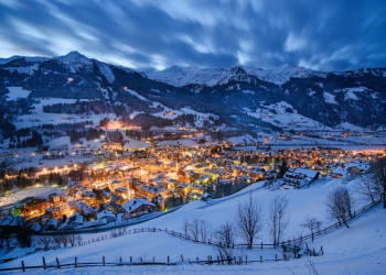 Ночной Бад Хофгаштайн. Австрия – фотографии Австрии