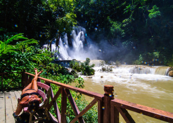 отдых на Водопаде Куанг Си. Лаос – фотографии Лаоса