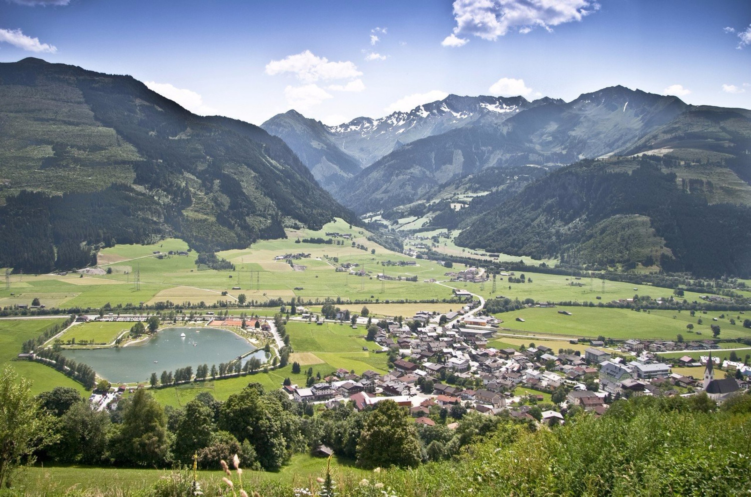 Уттендорф-Вайссзее с высоты. Австрия – фотографии Австрии