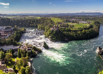 Рейнский водопад 10 – фотографии Швейцарии