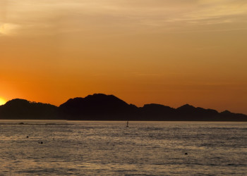 Закат на островами Сиес (The Islas Cies) – фотографии Испании