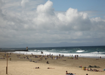 Люди на пляже в Оссегоре, Франция. Фото 2 – фотографии Франции