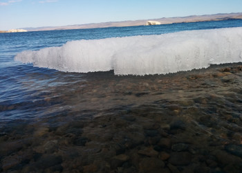 Лёд в мае на мысе Уюга, Малое море, Байкал. Фото 1 – фотографии России