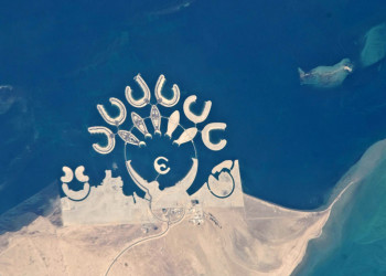 Вид на искусственные острова Дуррат Аль-Бахрейн – фотографии Бахрейна