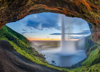 Водопад Сельяландсфосс, Исландия – фотографии Исландии