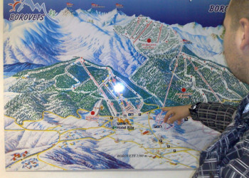 Карта местности в Боровец, Болгария – фотографии Болгарии