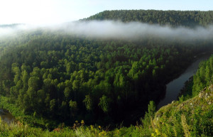 Панорамный вид в Бердские скалы, Россия – фотографии России