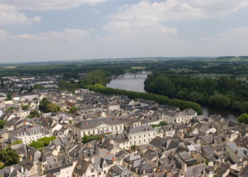 Панорамный вид в Шиноне, Франция. Фото 1 – фотографии Франции