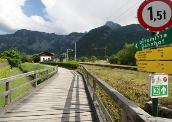 Указатели пути. Обертраун. Австрия – фотографии Австрии