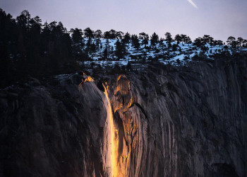 Водопад Лошадиный хвост, США – фотографии США