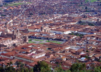 Панорама центра Куско – фотографии Перу