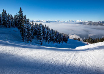 Горнолыжная трасса. Эбен. Австрия – фотографии Австрии