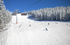 Горнолыжный склон. Эбен. Австрия – фотографии Австрии