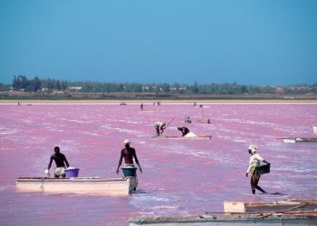 Сенегальское розовое озеро Lac Rose, фото 1 – фотографии Сенегала