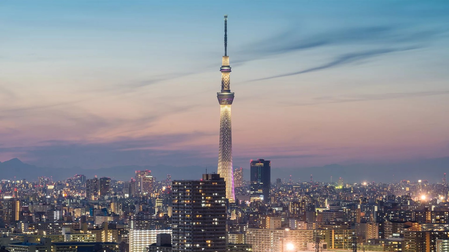 Tokyo Skytree — телевизионная башня в районе Сумида