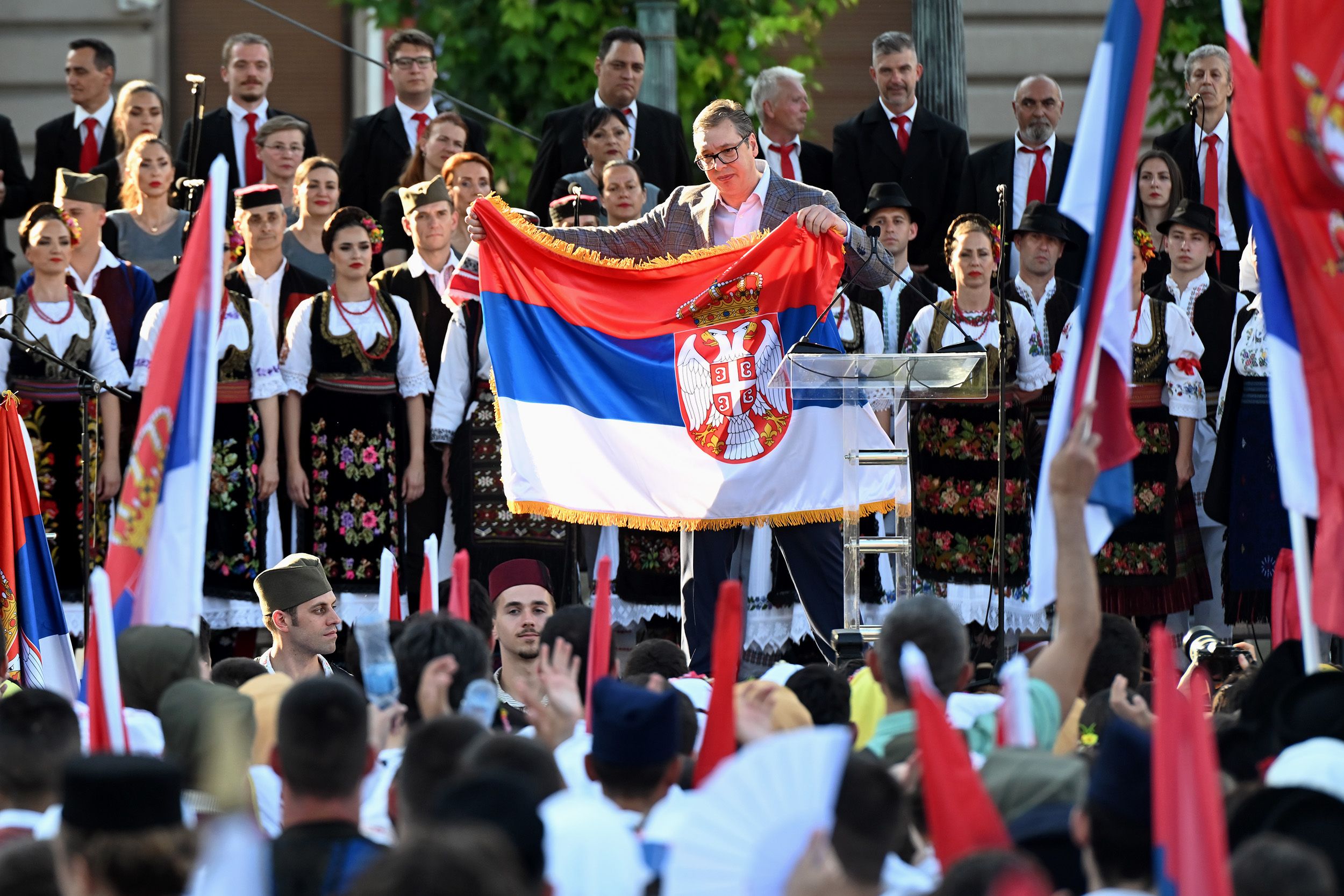 Какое население Сербии