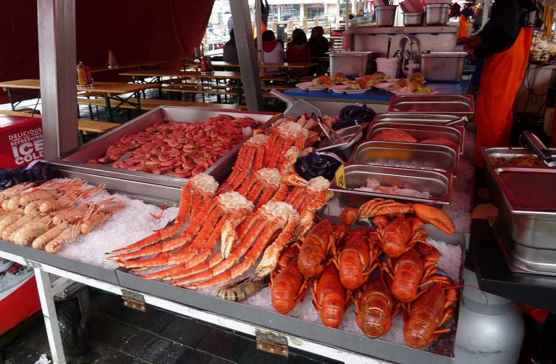 Рыбный рынок - главная достопримечательность Бергена