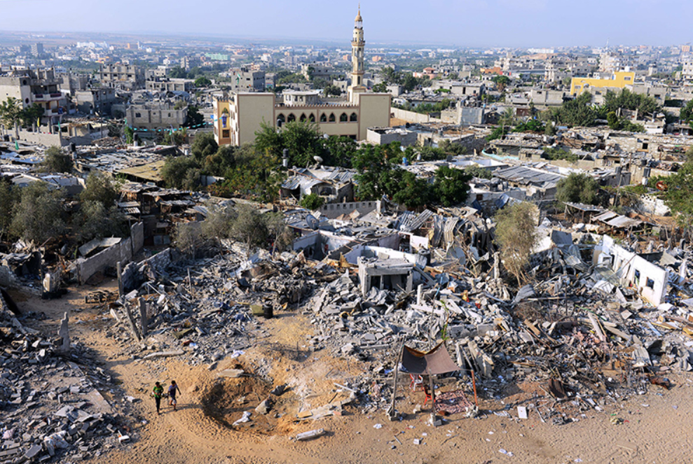 Развалины на окраине города. Сектор Газа