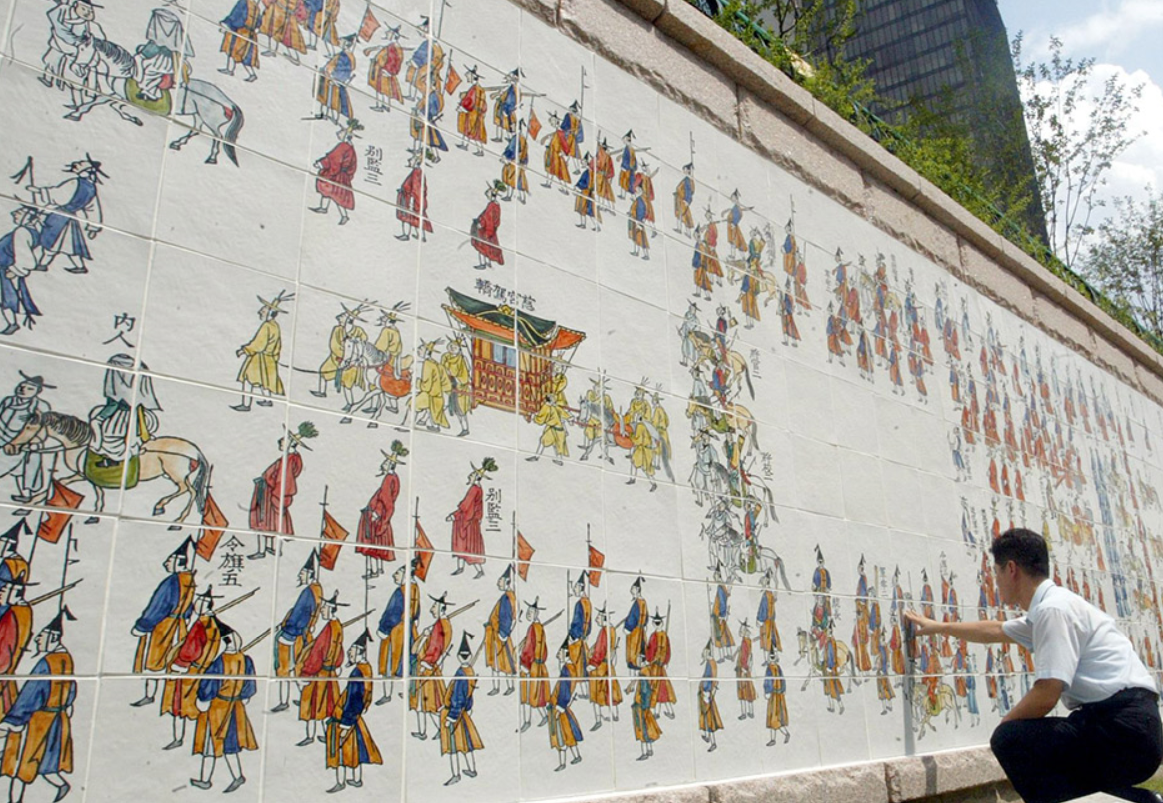 Променад вдоль ручья Чхонгечхон