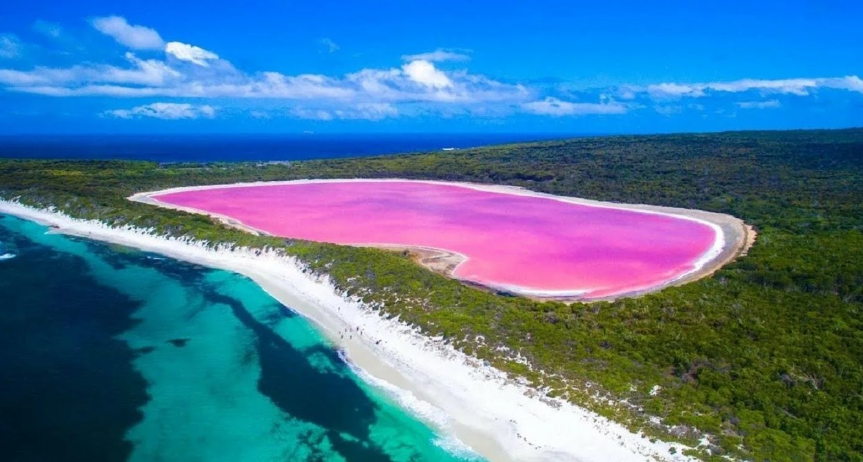 Озеро Хиллер в Австралии – это одно из самых удивительнейших мест на нашей планете