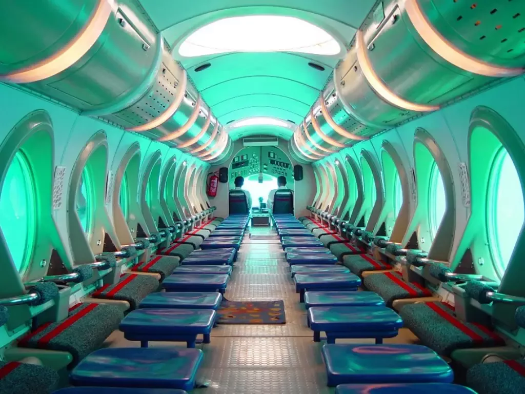 Подводная лодка Sindbad внутри