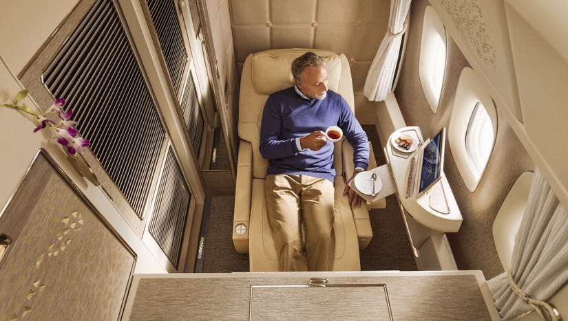 Emirates салон First class private suites
