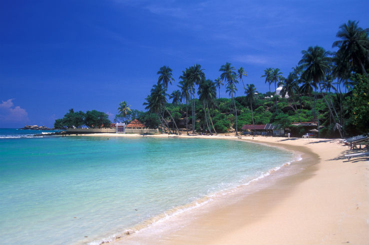 Пляж Унаватуна (Unawatuna) в Галле