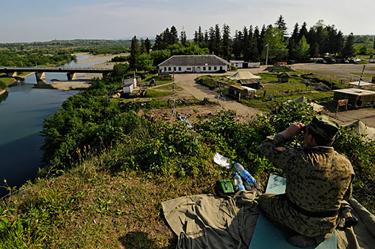 Наблюдательный пункт пограничной заставы на абхазско-грузинской границе Наблюдательный пункт пограничной заставы на абхазско-грузинской границе