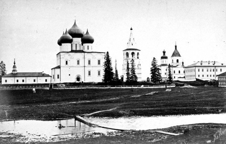 Спасо-Преображенский собор в Холмогорах, старое фото