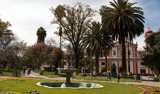 Площадь Колумба в городе Кочабамба