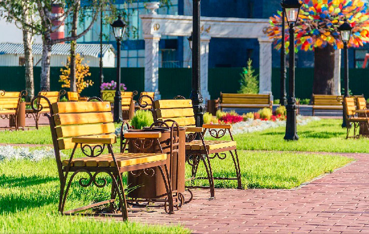 Ухоженные, чистые парки и скверы